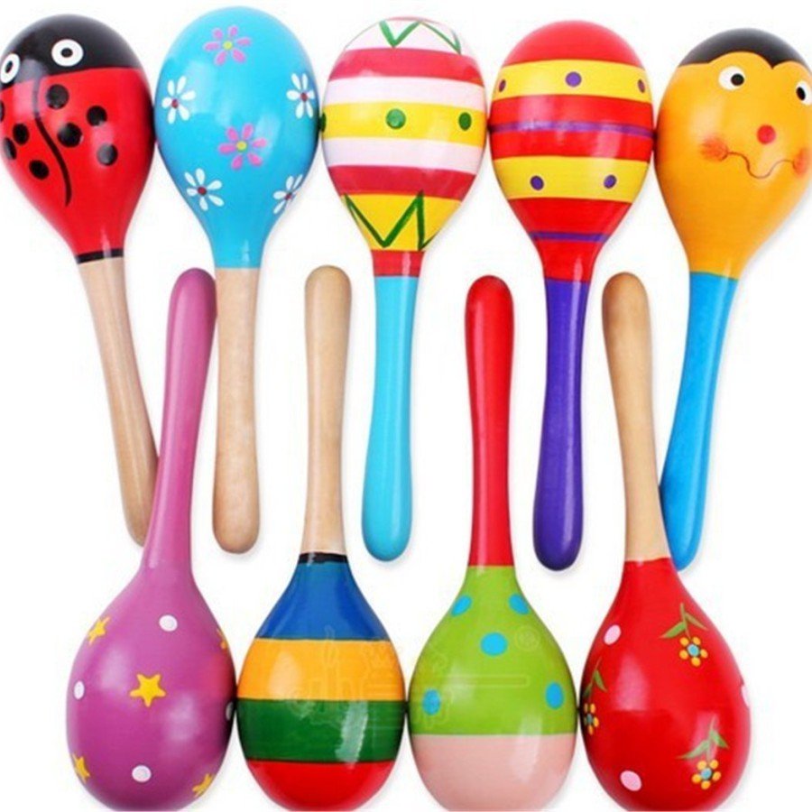 Colored Wooden Maracas