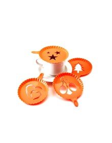 Colorful Coffee Decoration Templates - 4-Piece Magic Decoration Template