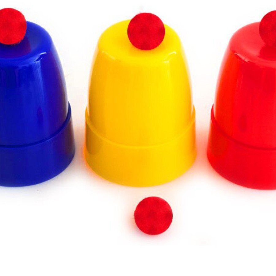 Colored Cups and Balls Magic Set - Beginner Magic Equipment