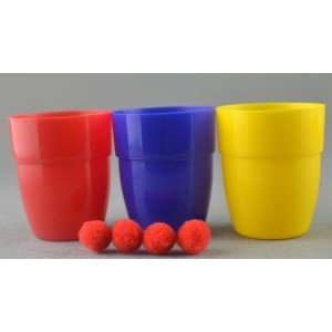 Colored Cups and Balls Magic Set - Beginner Magic Equipment