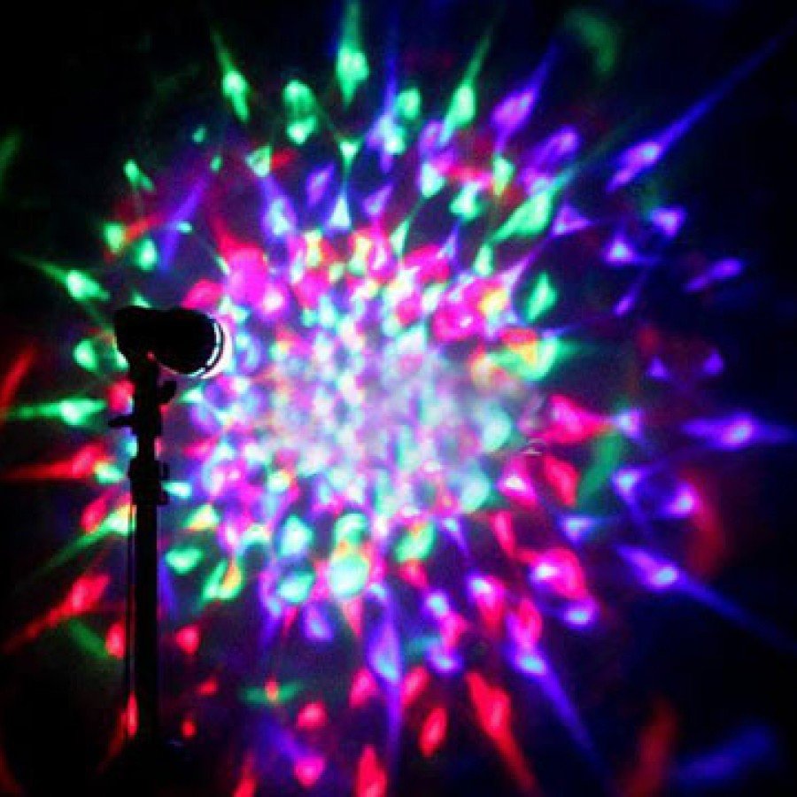 Colorful Led Rotating Head Disco Bulb