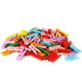 Colorful Mini Wooden Pegs (100 Pieces) Colorful Mini Wooden Pegs (100 Pieces)