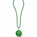 Retro Disco Ball Shaped 80s 90s Green Color Plastic Necklace