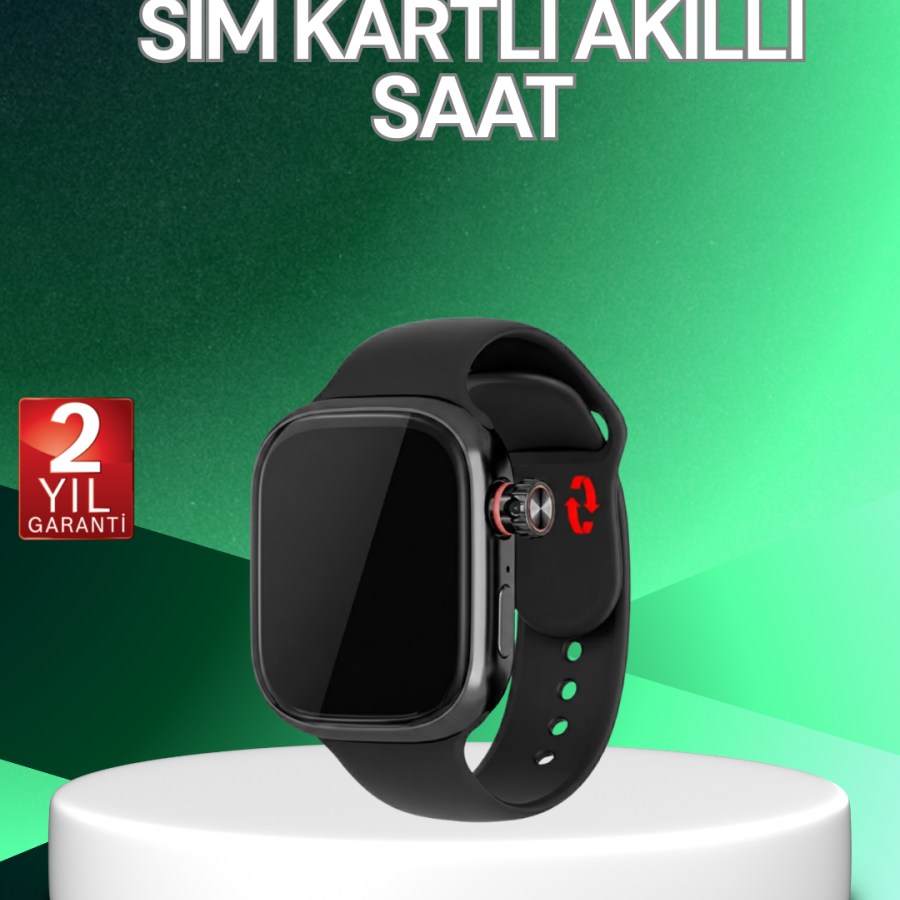 Smart Watch with SIM Card and Pedometer and Heart Rate Monitor