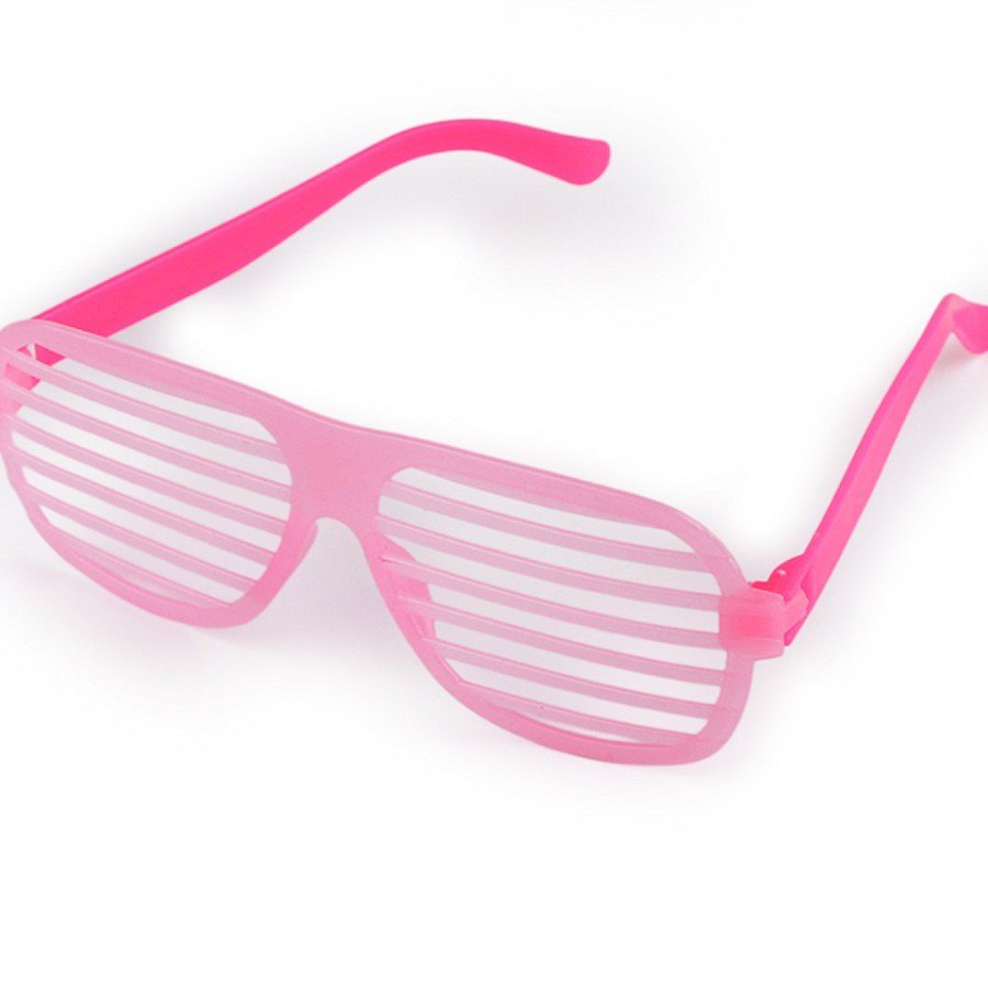 Retro Neon Highlighter Shutter Glasses 12 Pieces – 80s 90s Party Style Retro Neon Highlighter Shutter Glasses 12 Pieces – 80s 90s Party Style