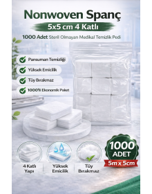 Nonwoven Spange 5x5 cm 4 Layer 1000 Pieces Non-Sterile Medical Cleaning Pad
