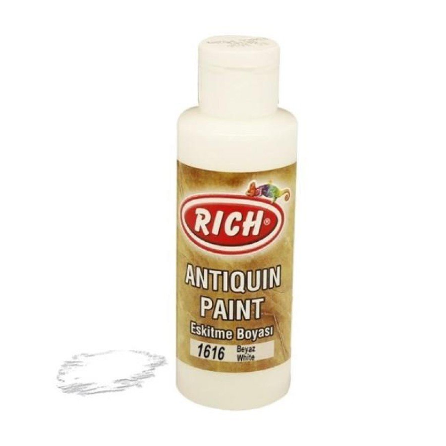 Rich 1616 White 120 ml Aged Wood Paint Rich 1616 White 120 ml Aged Wood Paint