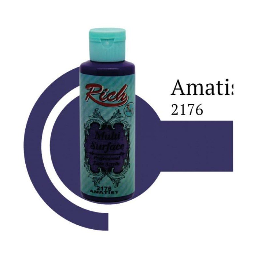 Rich Multi Surface 2176 Amatist Acrylic Paint 120 cc Rich Multi Surface 2176 Amatist Acrylic Paint 120 cc