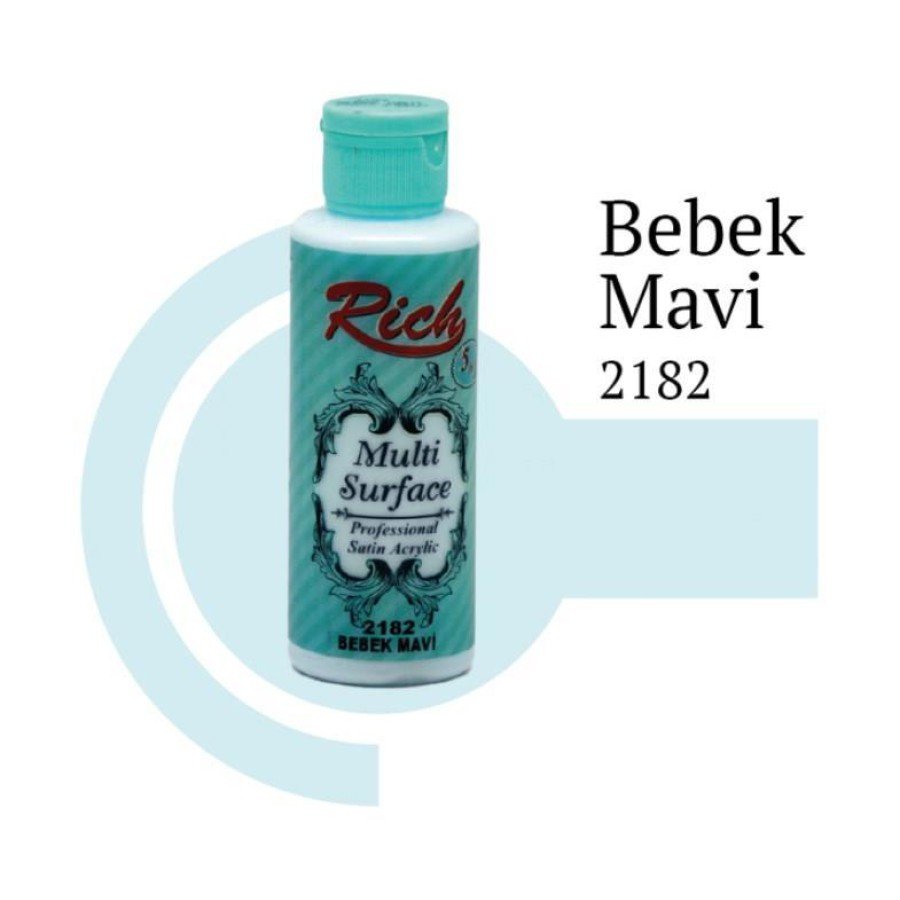 Rich Multi Surface 2182 Baby Blue Acrylic Paint 120 cc Rich Multi Surface 2182 Baby Blue Acrylic Paint 120 cc