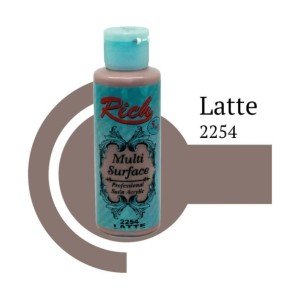Rich Multi Surface 2254 Latte Acrylic Paint 120 cc