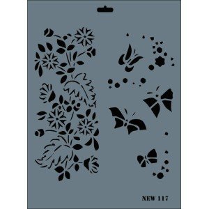 Rich New Series N-117 Stencil 35x25 cm