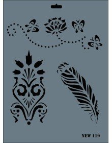 Rich New Series N-119 Stencil 35x25 cm