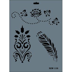 Rich New Series N-119 Stencil 35x25 cm