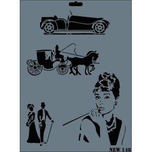 Rich New Series N-148 Stencil 35x25 cm