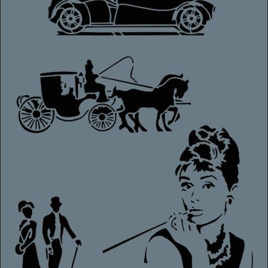 Rich New Series N-148 Stencil 35x25 cm