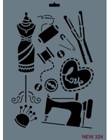 Rich New Serie N-324 Stencil 35x25 cm