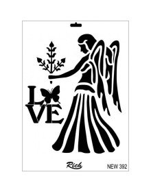 Rich New Series N-392 Stencil 35x25 cm