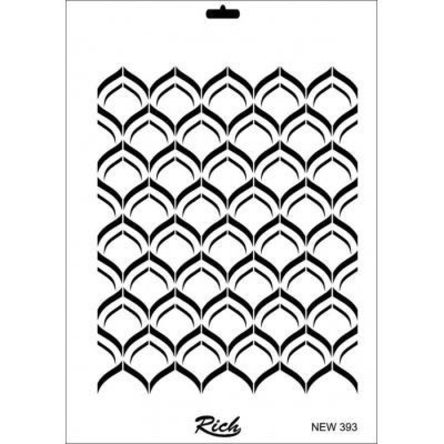 Rich New Series N-393 Stencil 35x25 cm