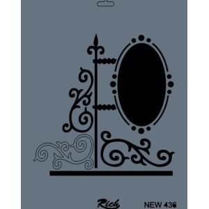 Rich New Series N-436 Stencil 35x25 cm