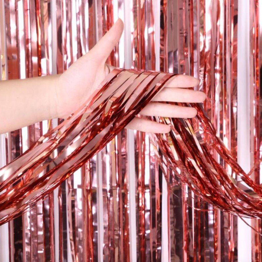 Rose Gold Tassel Door Curtain - Party, Bachelorette Party, Birthday 1x2 m