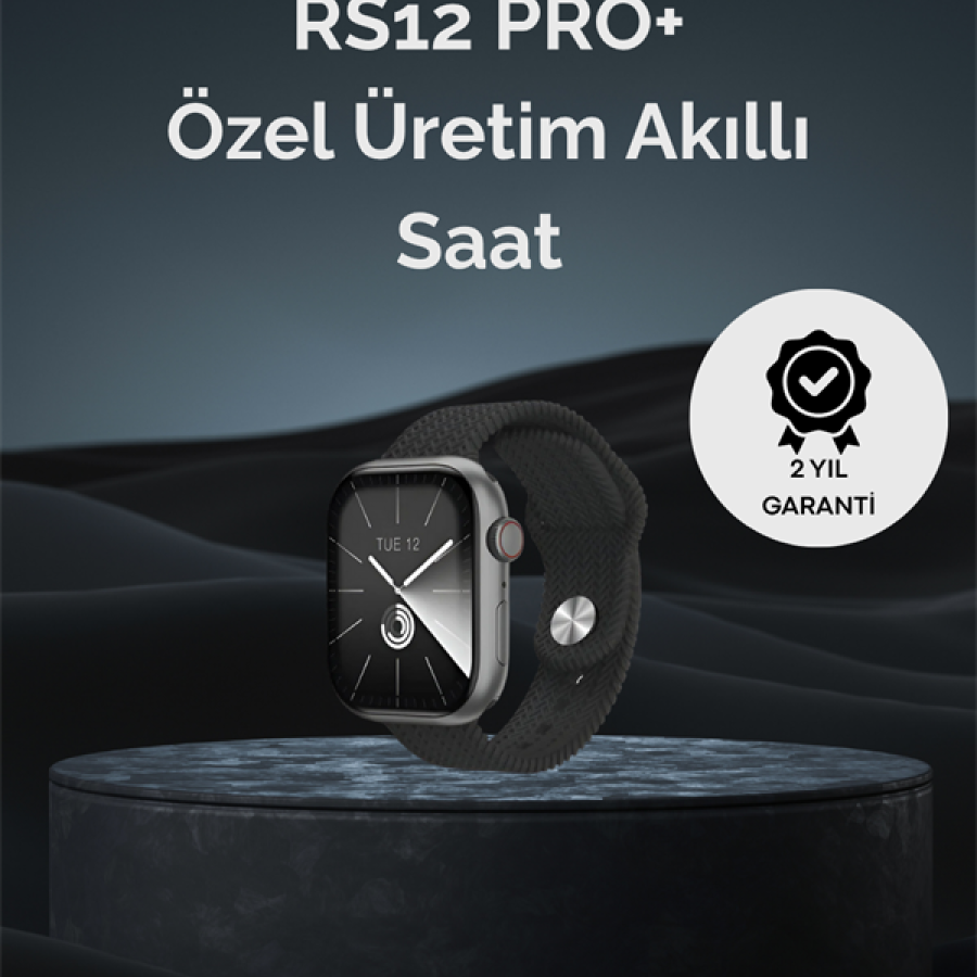 RS12 PRO+ 2025 Series Full Screen Special Production Smart Watch with Long Charging Time Guaranteed – 2GB Memory, AMOLED, GPS, Voice Search