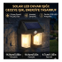 Rustic Bulb Double Solar Wall Sconce Solar Powered with Motion Sensor