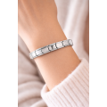 Personalized Letter T Steel Bracelet – Italian Charm Bracelet, Adjustable Elegant Model