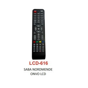Saba - Nordmende - Onvo LCD Compatible TV Remote - LCD 616 Saba - Nordmende - Onvo LCD Compatible TV Remote - LCD 616