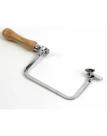 Fixed Swivel Saw Handle - Wooden Handle 13.5cm