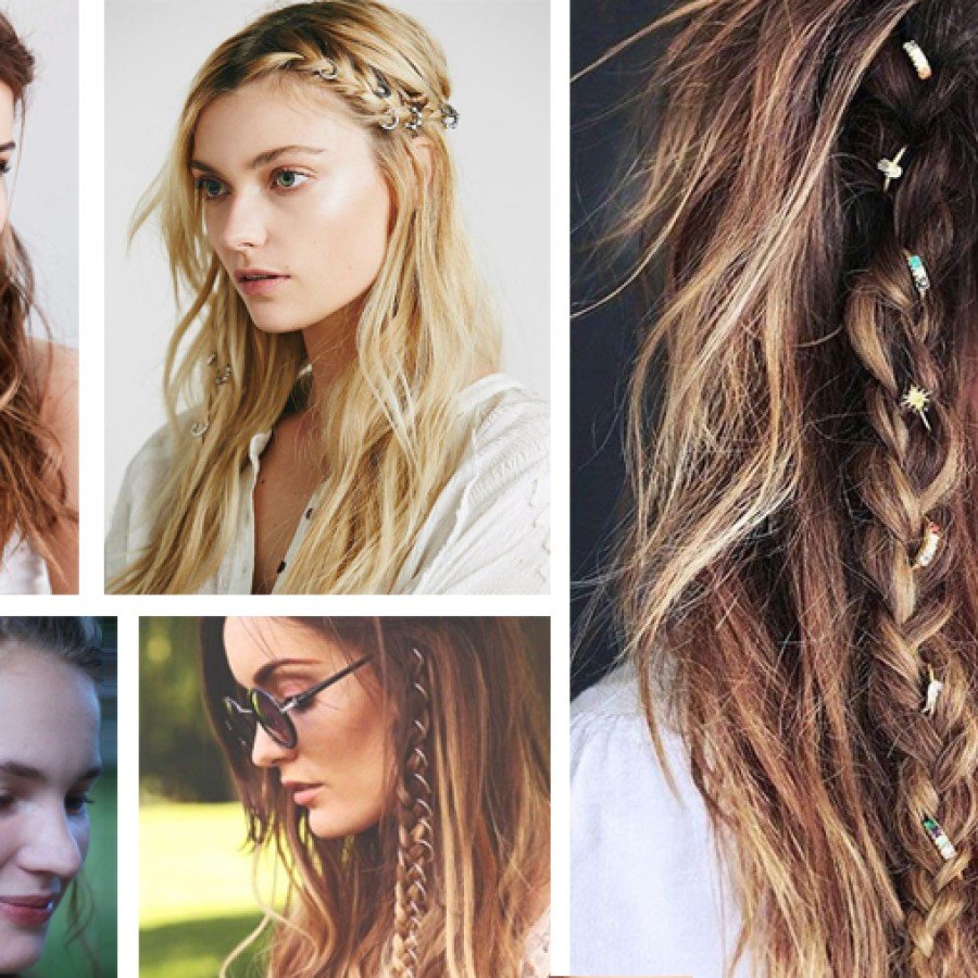 Hair Piercing - Hair Ring - Gold Hair Piercing - Hair Ring - Gold