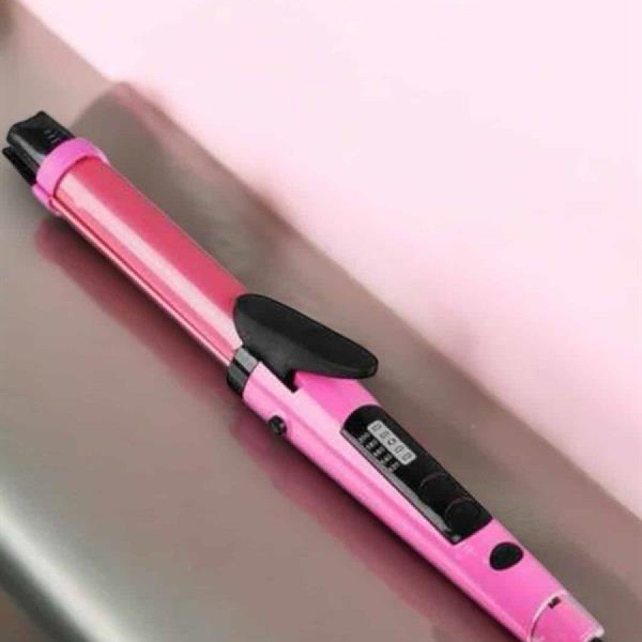 Hair Styler Straightener And Tongs Heat Adjustable
