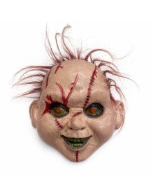 Haired Caki Green Eye Horror Mask – Realistic Stitched and Detailed Mask