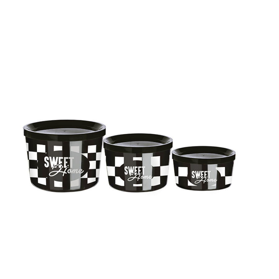 Storage Container 3 Sizes Nested Easy to Store Doesn t Take Up Space - (360-800-1400ml)