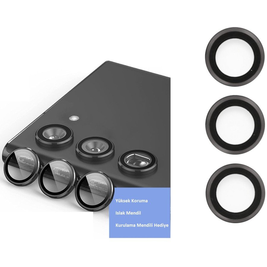 Samsung Galaxy S23 Plus Camera Lens Protector - Black