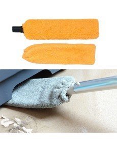 Recessed Surface Cleaning Mop Dusting Brush with Microfiber Head and Handle