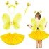 Yellow Butterfly Costume Kids - Yellow Butterfly Costume Accessory Set 4 Pieces