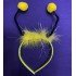 Plastic Bee Yeast Crown for Shows with Yellow Pompom