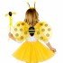 Yellow Color Bee Wing Costume Set (Tutu, Wing, Crown, Wand)
