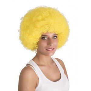 Blonde Color Curly Afro Bonus Wig