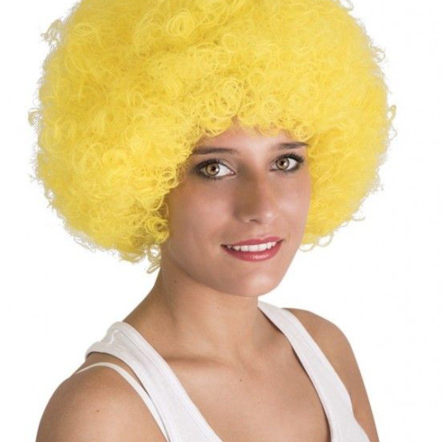 Blonde Color Curly Afro Bonus Wig