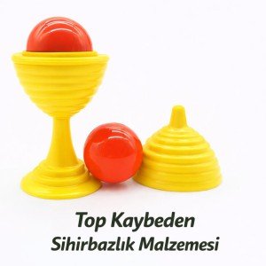Yellow Color Magic Cup Losing Ball Game 7 cm