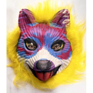 Blonde Haired Cute Dog Mask Mega Plush 35 No Blonde Haired Cute Dog Mask Mega Plush 35 No