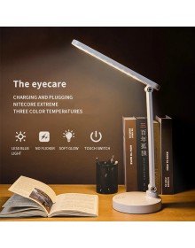 Rechargeable 40 LED Study Reading Light Stepped Desk Lamp Adjustable Color Tone and Brightness PS-1912