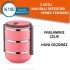 Lunchbox Food Thermos Storage Container Thermos Set of 3 - Pink