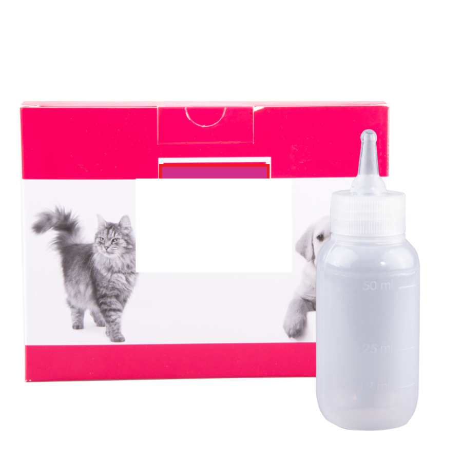 Transparent Pet Feeding Bottle 50 ml Feeding Bottle for Kittens and Dogs