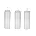 Transparent Sauce Bottle - 1000ML Giant Size 3 Pieces Transparent Sauce Bottle - 1000ML Giant Size 3 Pieces