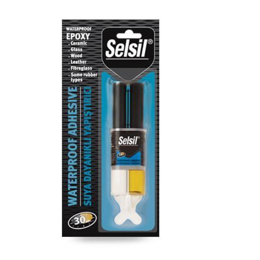 Selsil Water Resistant Epoxy Transparent Adhesive 28 gr Selsil Water Resistant Epoxy Transparent Adhesive 28 gr