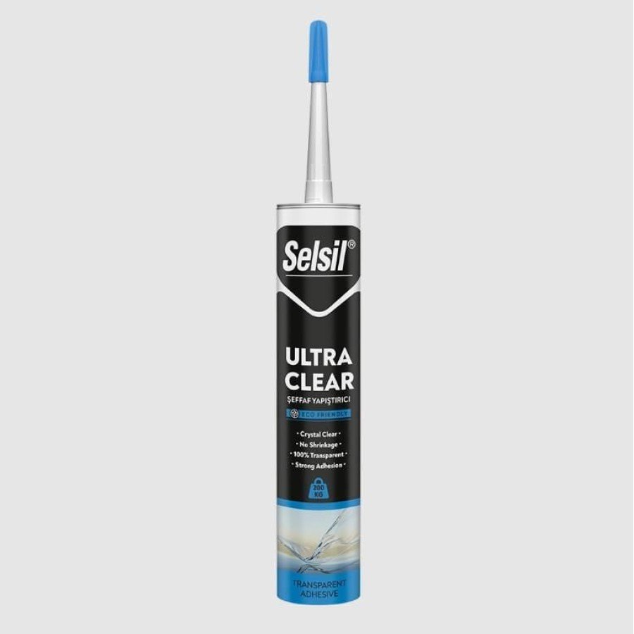 Selsil Ultra Clear Transparent Mounting Adhesive 290 ml Selsil Ultra Clear Transparent Mounting Adhesive 290 ml