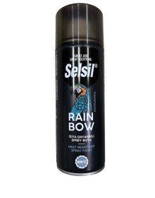 Selsil Rainbow Acrylic Spray Paint 690 Degree Heat Resistant Black