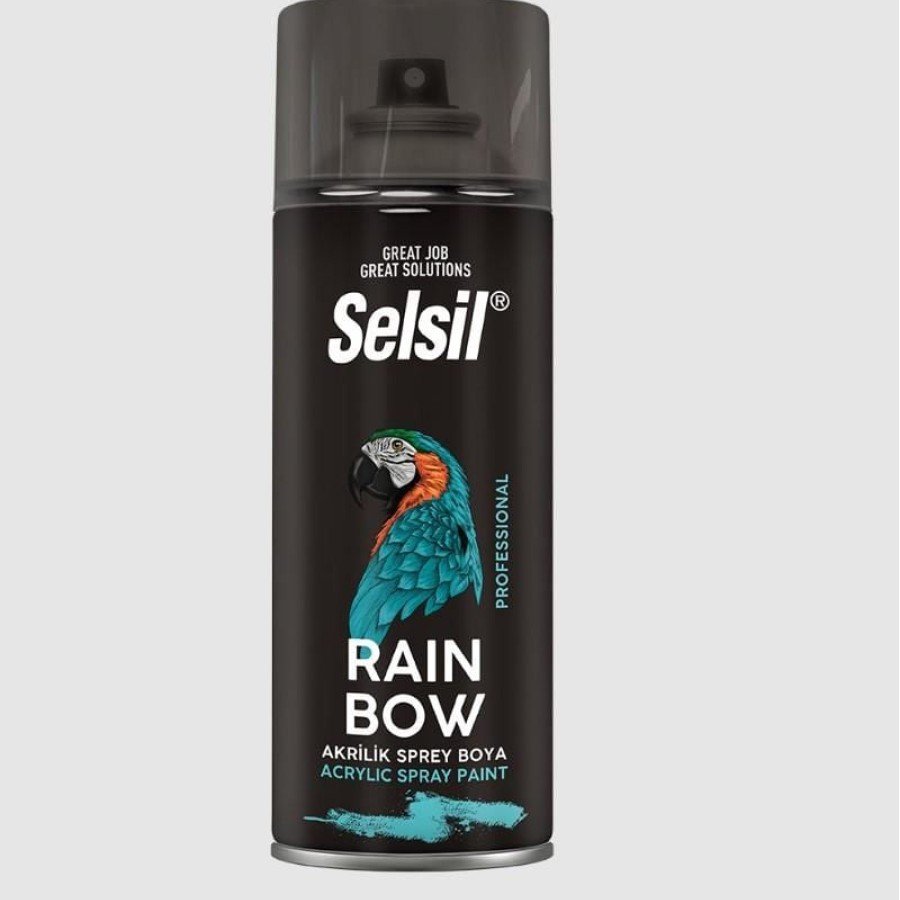 Selsil Rainbow Acrylic Spray Paint 9010 Matte White